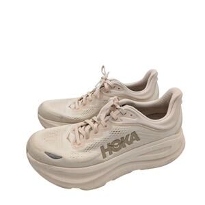 Hoka One One Bondi 9 Running Shoes Women's Vanilla/Birch Size US10B EU42 2/3